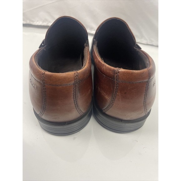 ECCO Penny Loafer Mens Buckle Brown Leather Slip On Shoes Size 46 US 12 12.5 main image 10